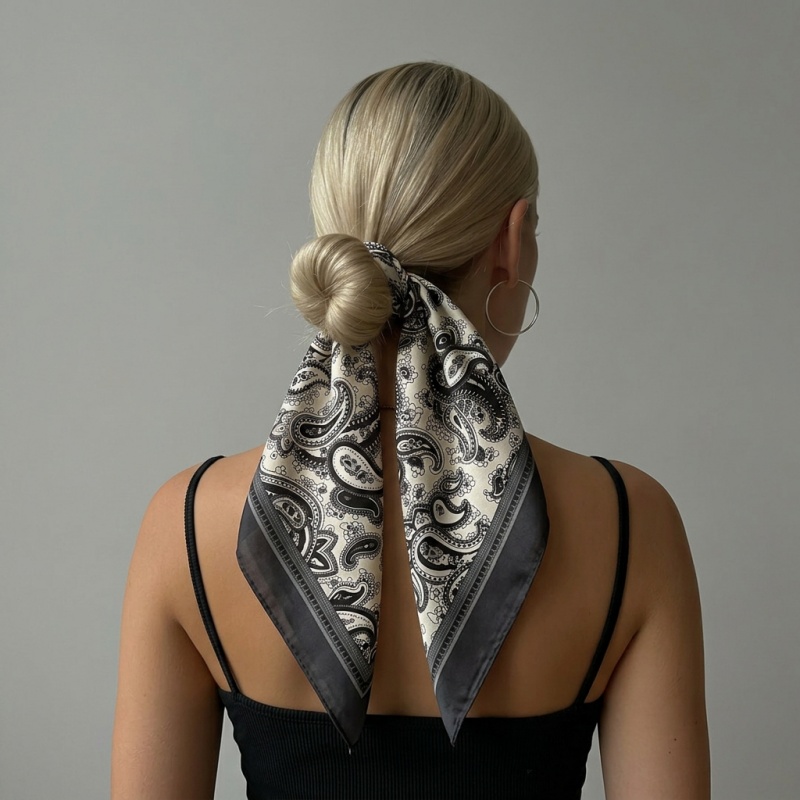 Luxury Satin Square Scarf Pais - đánh giá và giá Luxury Bags China